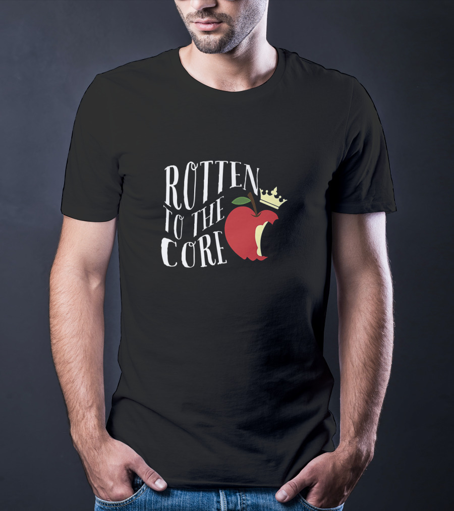 Rotten To The Core Apple Crown Teaching Student T-Shirt