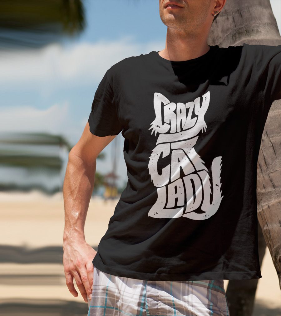 Crazy Cat Lady Kitty Kitten Funny Cats Meme T-Shirt