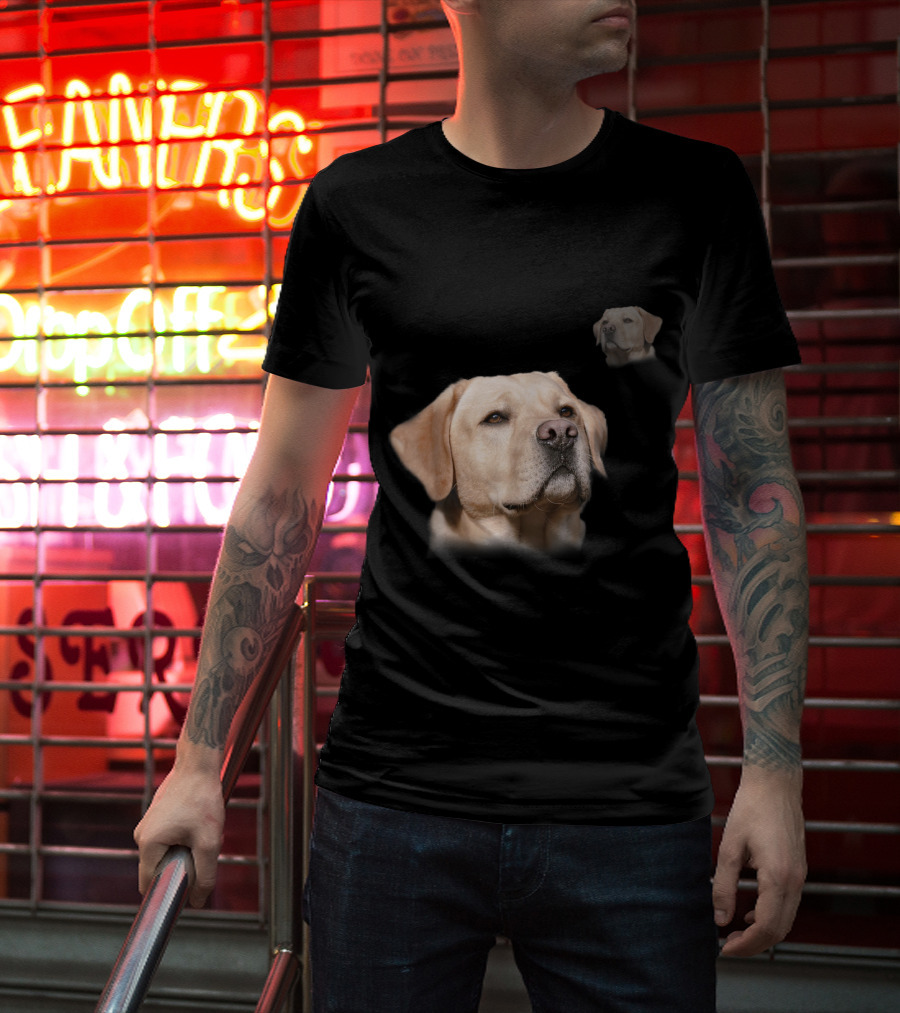 Labrador School Photo Funny Yellow Lab T-Shirt