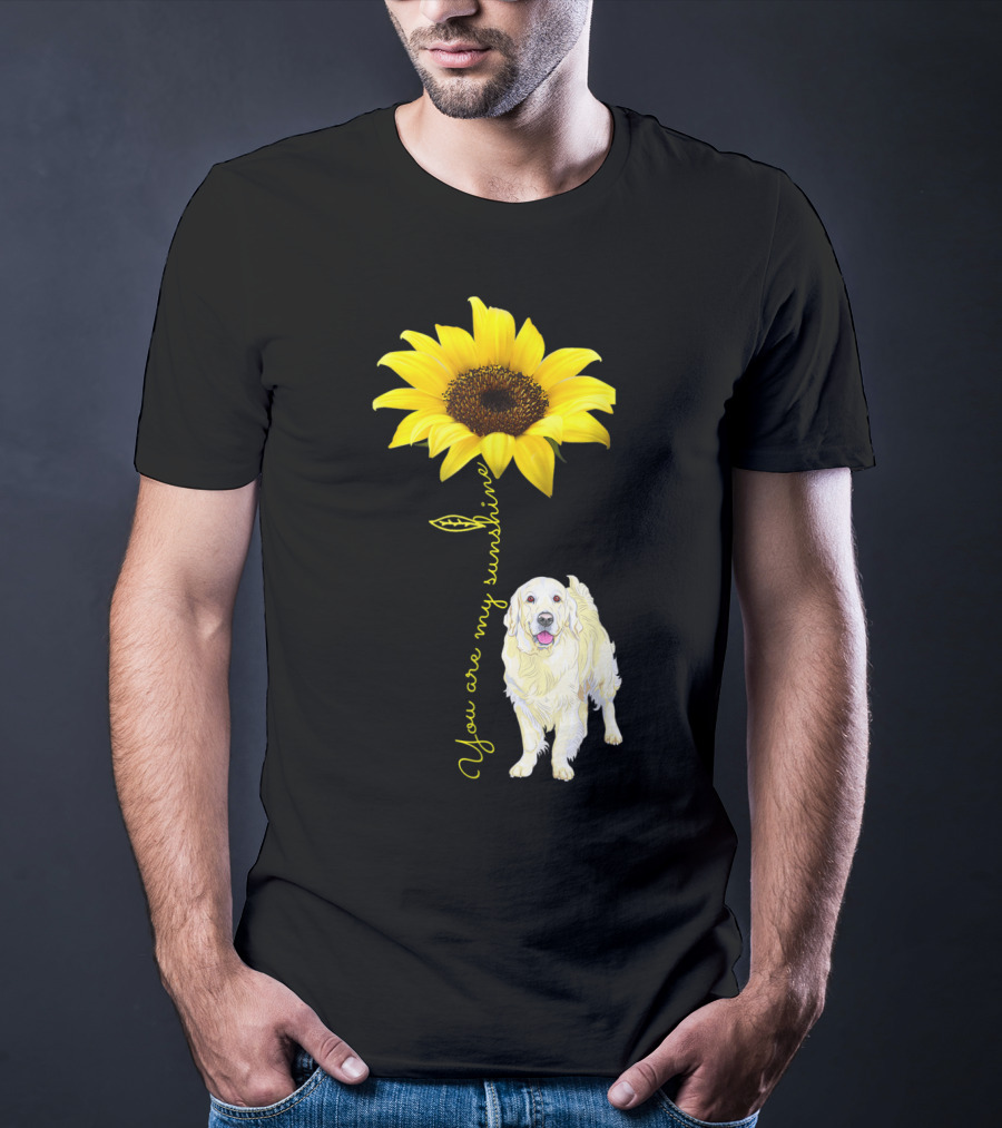 You Are My Sunshine Golden Retriever Mom Mother's Day Sunflower T-Shirt