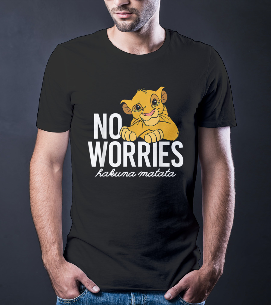 The Lion King No Worries Hakuna Matata Simba Classic Disney T-Shirt