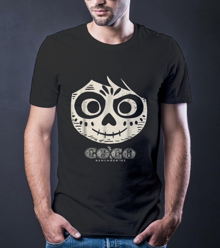 Coco Remember Me Skeleton Face Miguel Disney Pixar T-Shirt