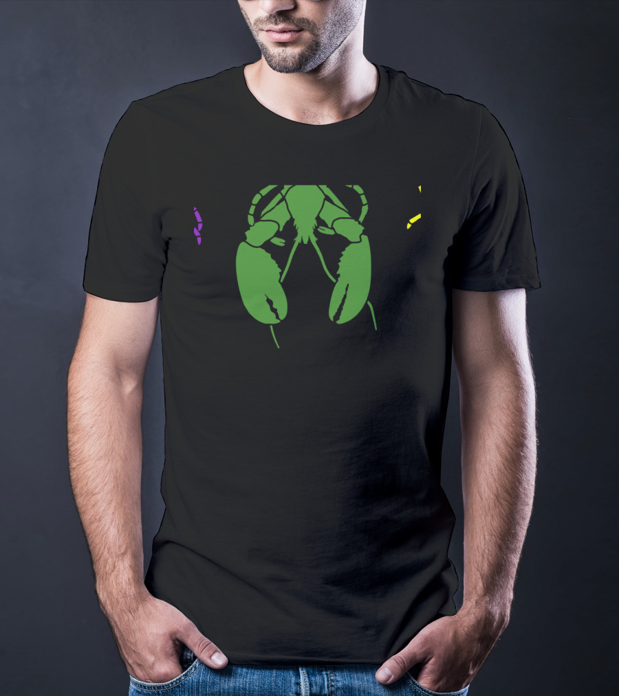 Mardi Gras Crawfish Green Claw Festive T-Shirt