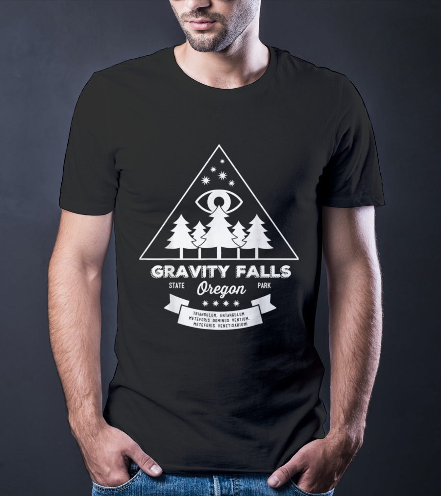 Gravity Falls State Park Oregon Triangulum Entangulum Meteoris Dominus Ventium Meteoris Venetisarium T-Shirt