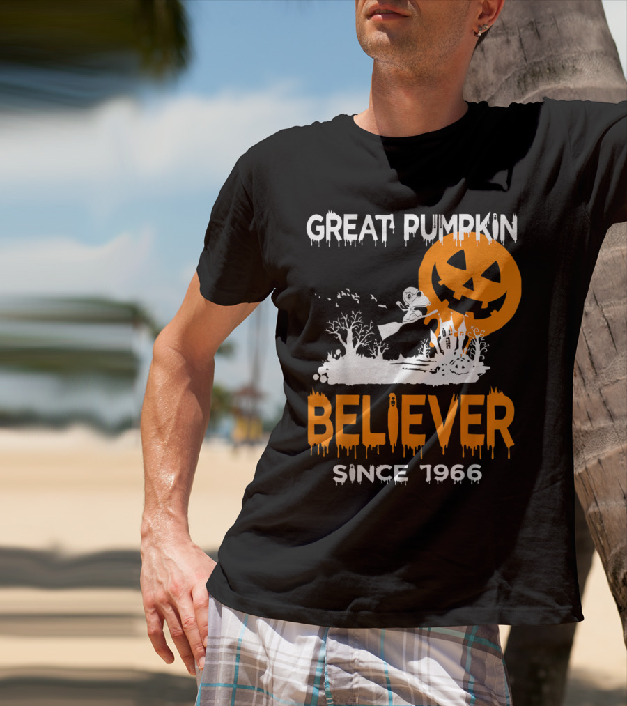 Great Pumpkin Believer Since 1966 Halloween Fun T-Shirt