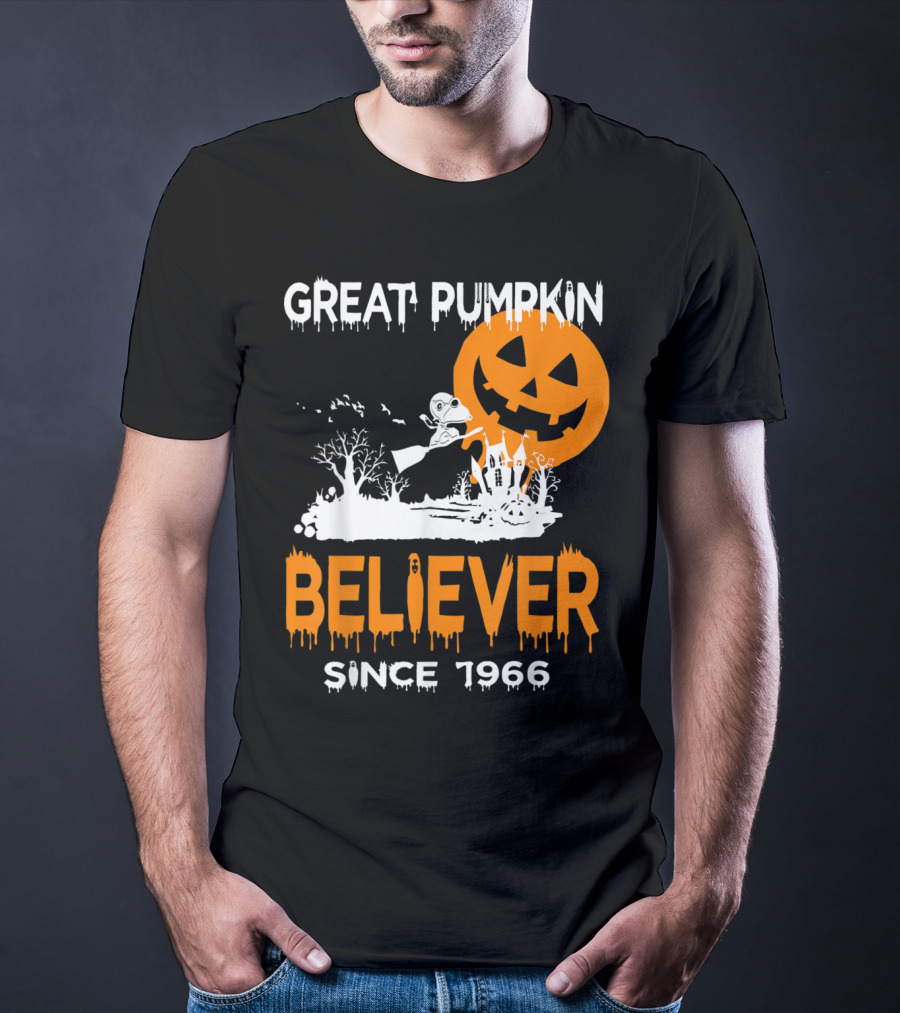 Great Pumpkin Believer Since 1966 Halloween Fun T-Shirt