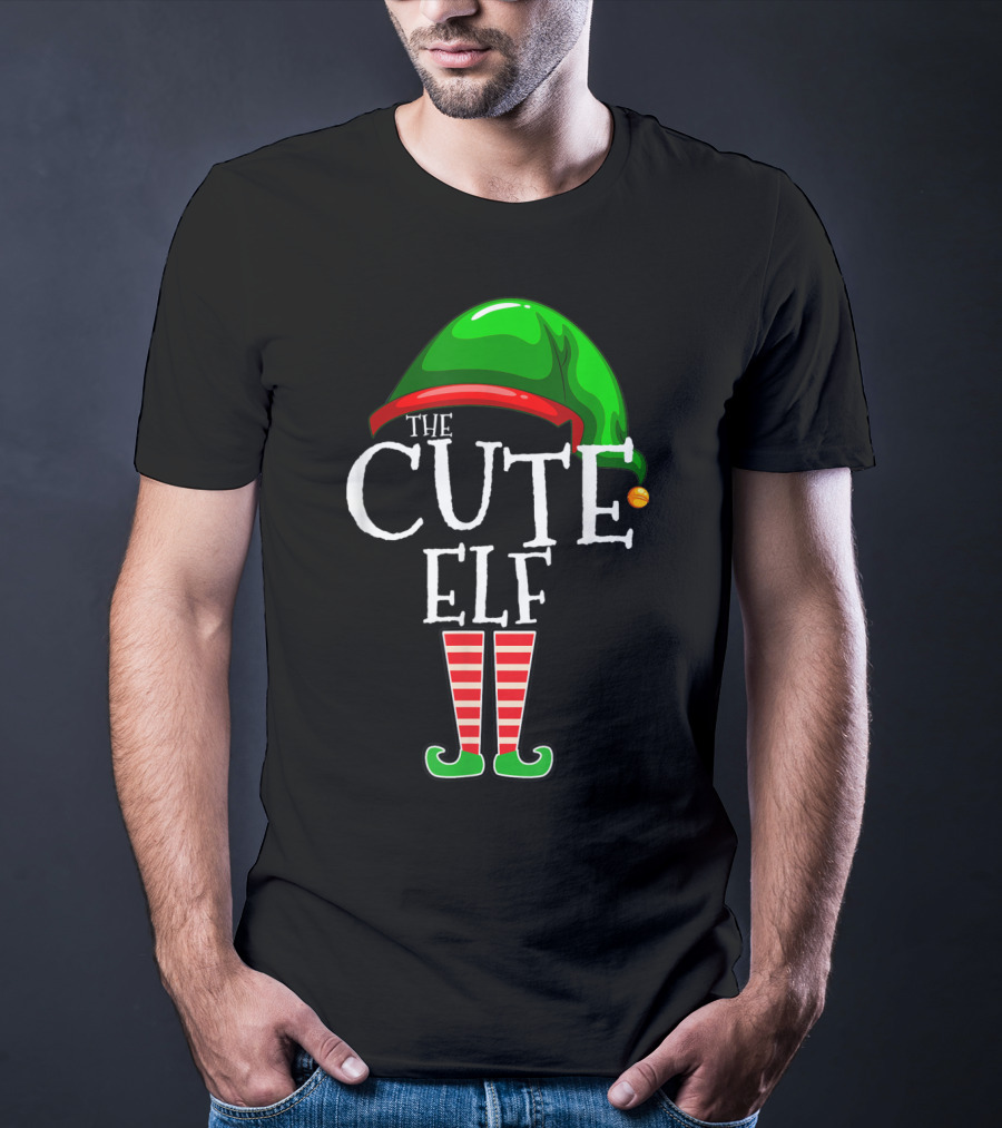 The Cute Elf Christmas Family Matching Group Holiday T-Shirt