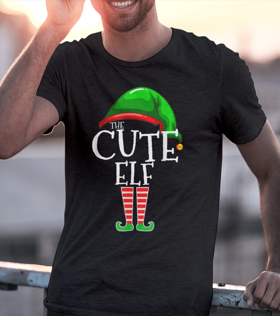 The Cute Elf Christmas Family Matching Group Holiday T-Shirt