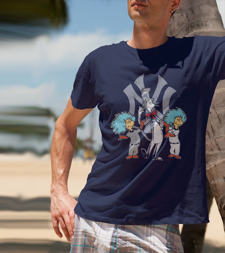 Yankees Cat In The Hat And Thing 1 Thing 2 T-Shirt