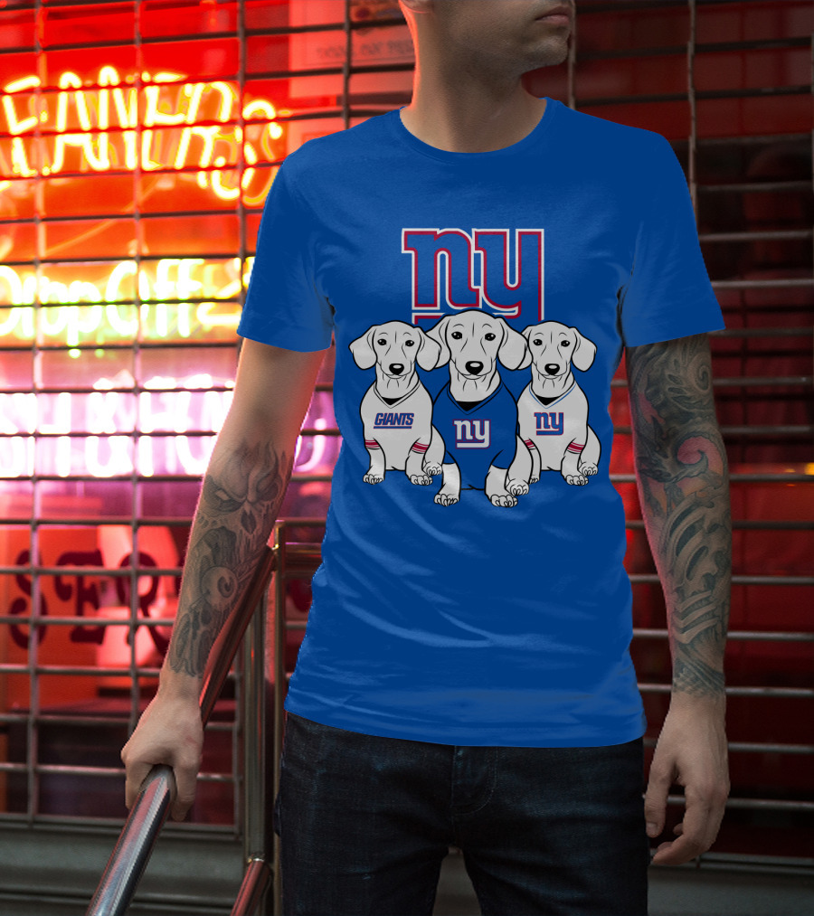Ny Giants Dachshund Dog T-Shirt