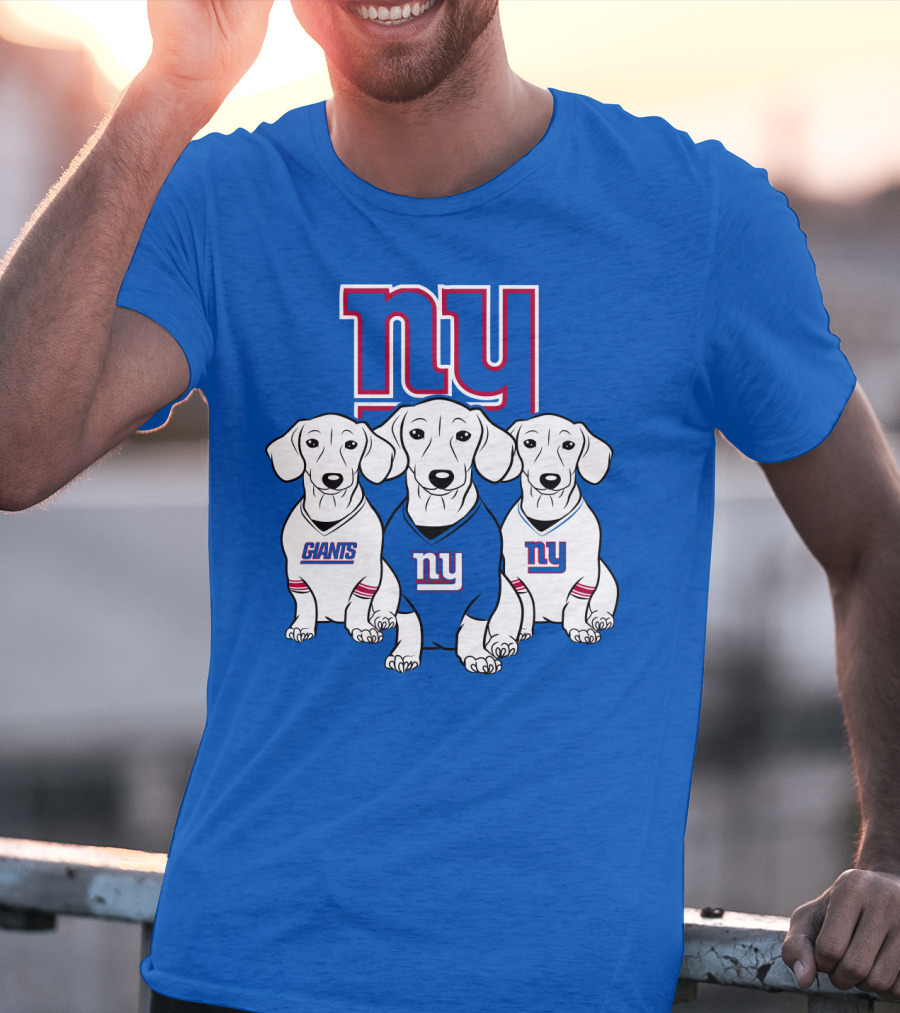 Ny Giants Dachshund Dog T-Shirt