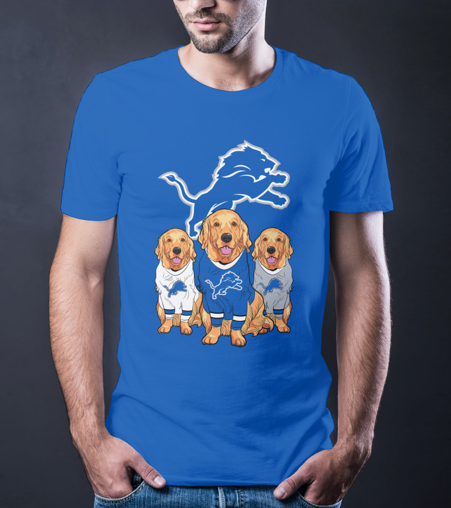 Detroit Lions Golden Retrievers T-Shirt
