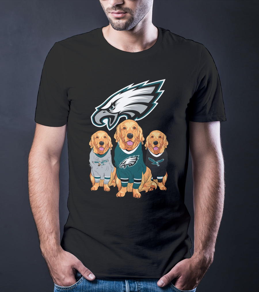 Philadelphia Eagles Golden Retrievers T-Shirt