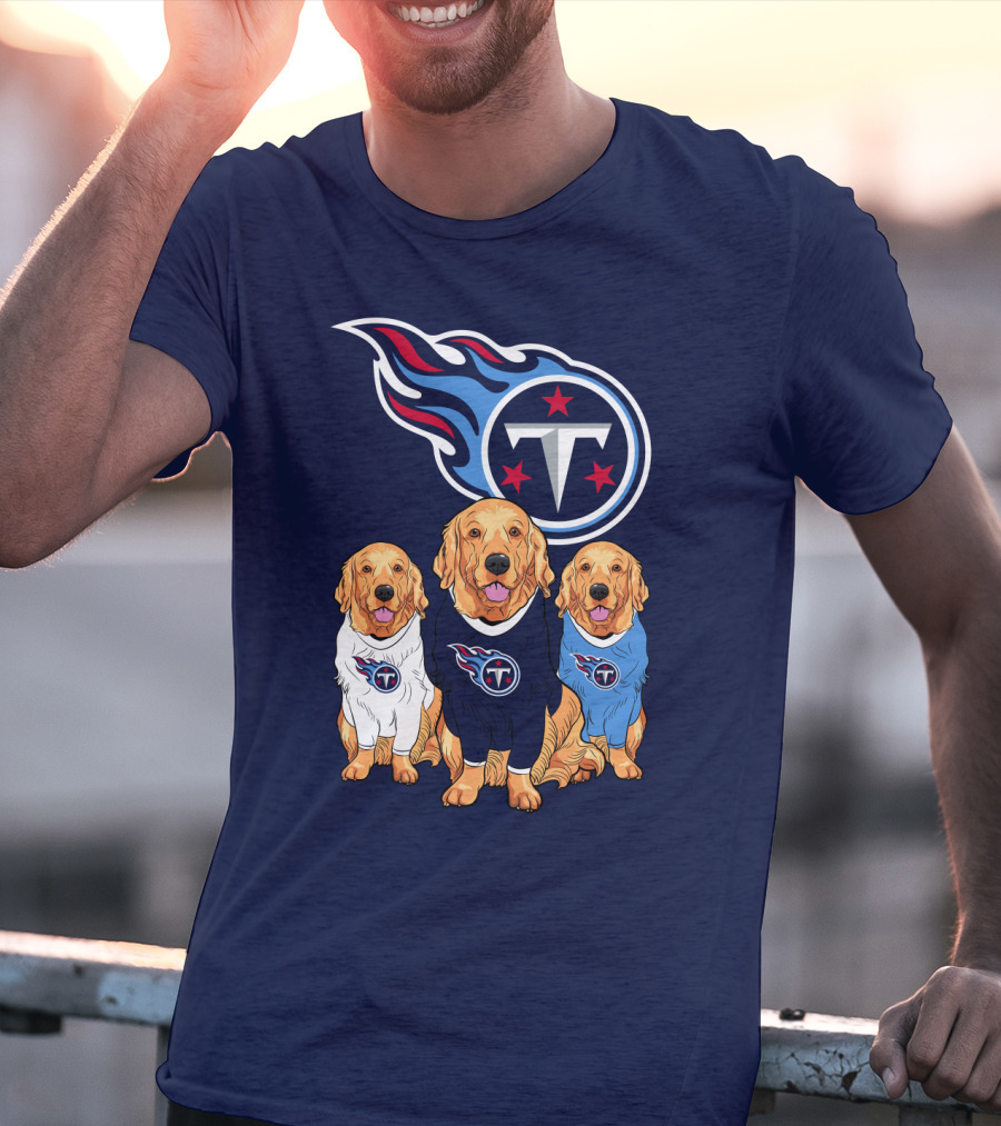 Tennessee Titans Golden Retrievers T-Shirt