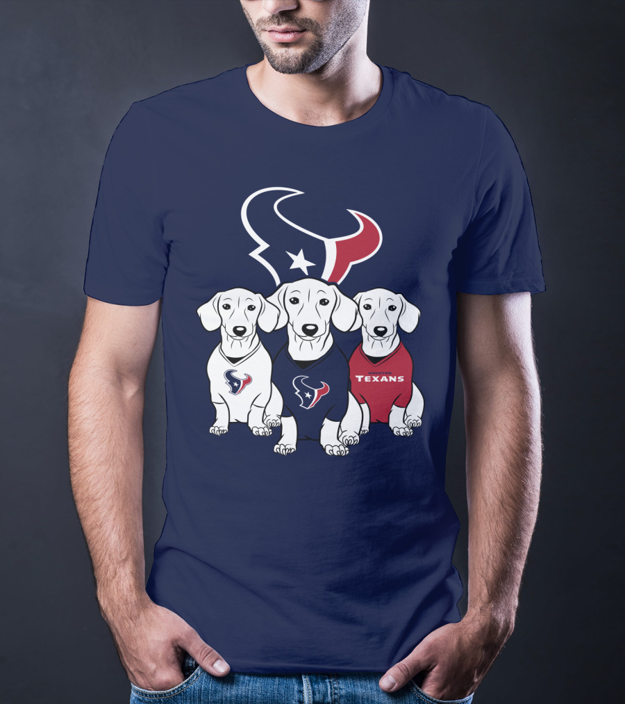 Houston Texans Dachshund  T-Shirt