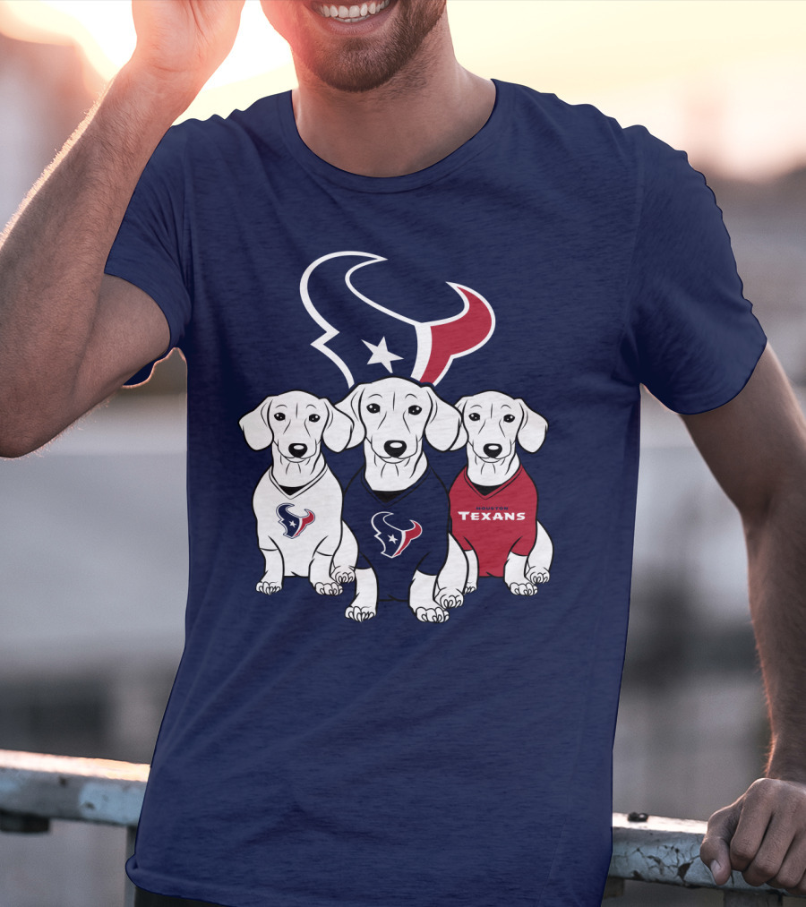 Houston Texans Dachshund  T-Shirt