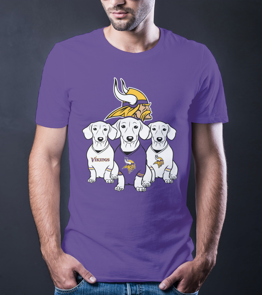 Minnesota Vikings Dachshund  Puppies T-Shirt