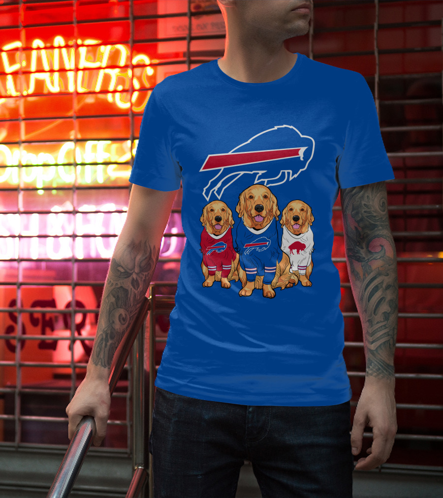 Buffalo Bills Golden Retrievers T-Shirt