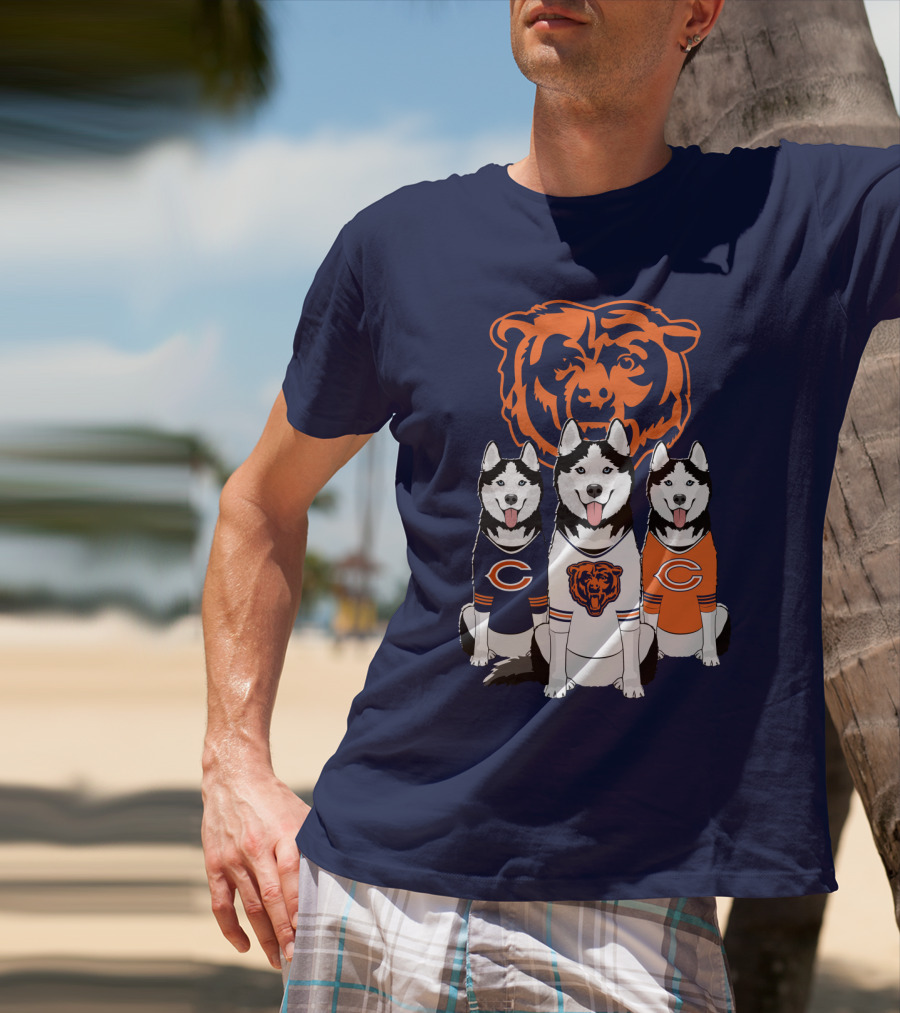 Chicago Bears Triple Husky Fan Gear T-Shirt