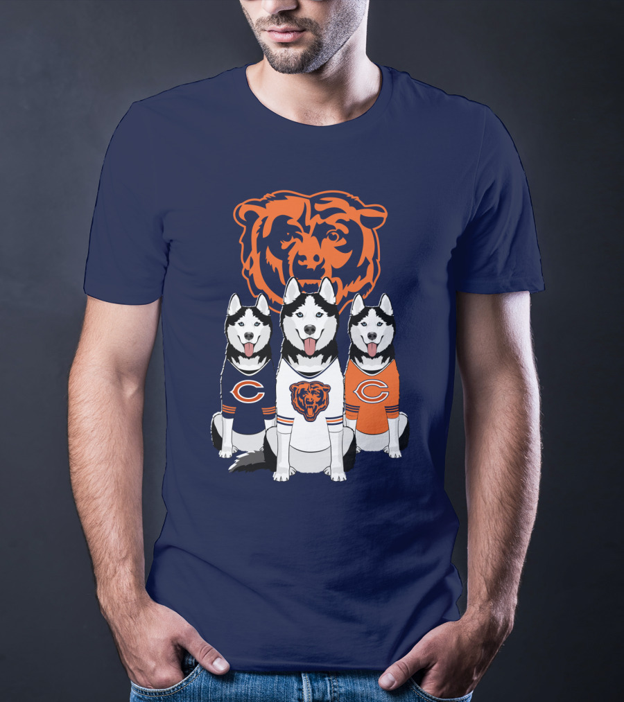 Chicago Bears Triple Husky Fan Gear T-Shirt