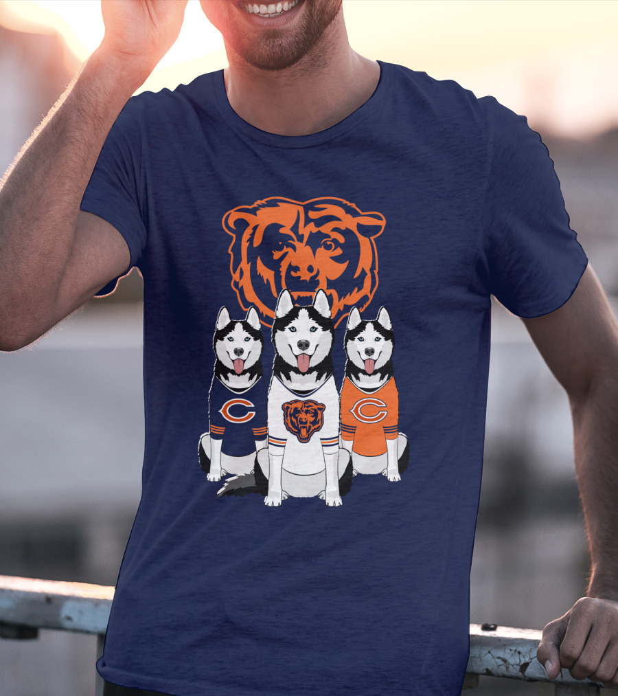 Chicago Bears Triple Husky Fan Gear T-Shirt