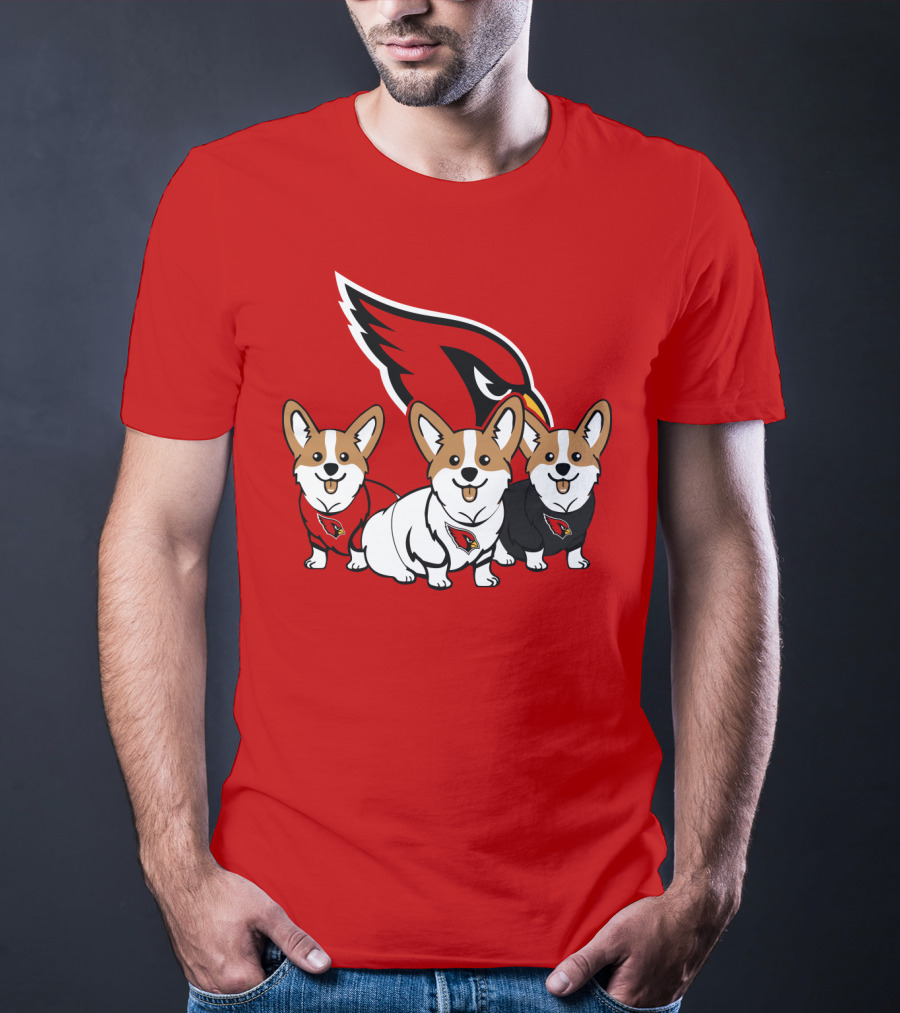 Arizona Cardinals Corgi Trio T-Shirt