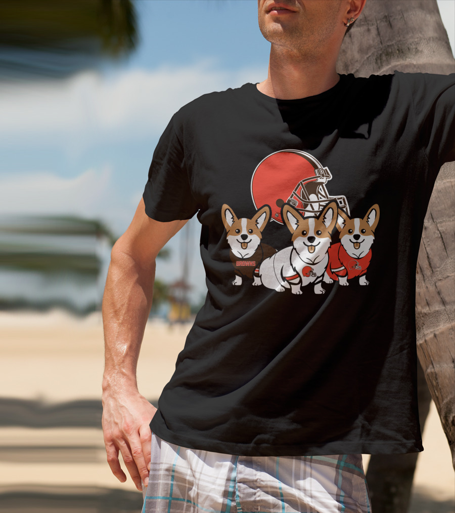 Cleveland Browns Corgi T-Shirt
