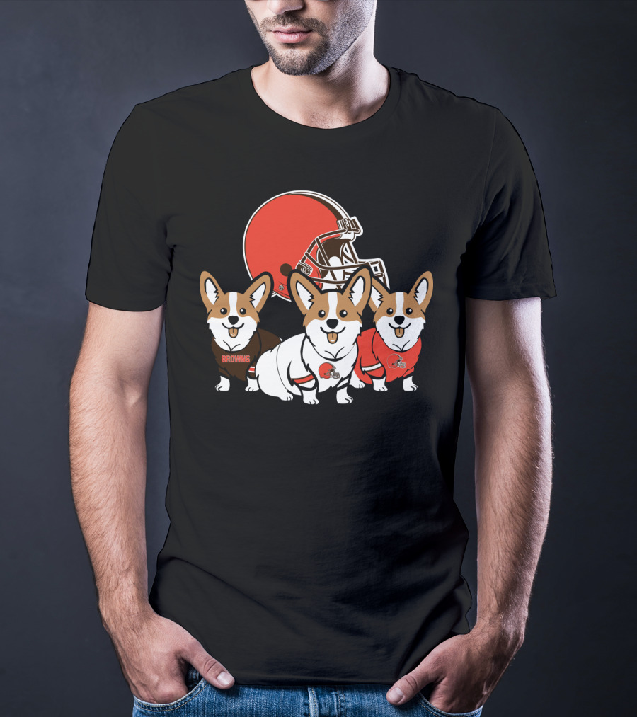 Cleveland Browns Corgi T-Shirt