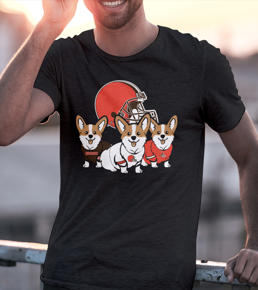 Cleveland Browns Corgi T-Shirt