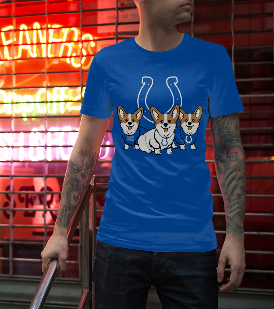 Indianapolis Colts Corgi T-Shirt