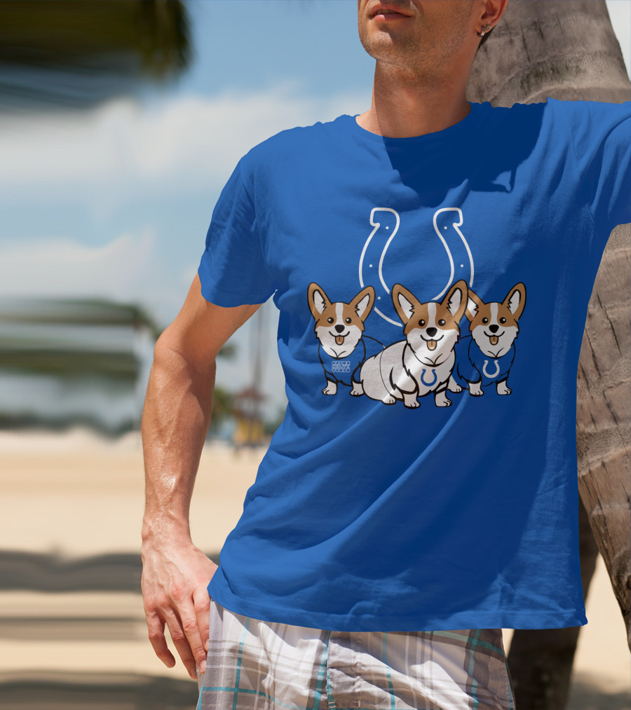 Indianapolis Colts Corgi T-Shirt