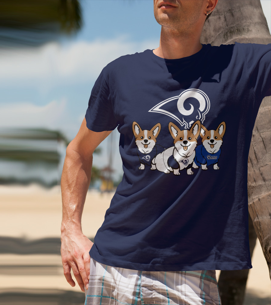 Los Angeles Rams Corgis T-Shirt
