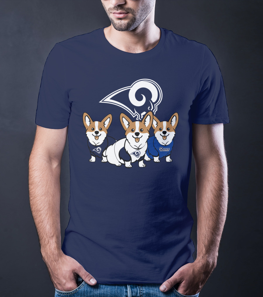 Los Angeles Rams Corgis T-Shirt