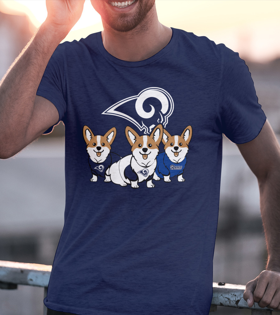 Los Angeles Rams Corgis T-Shirt