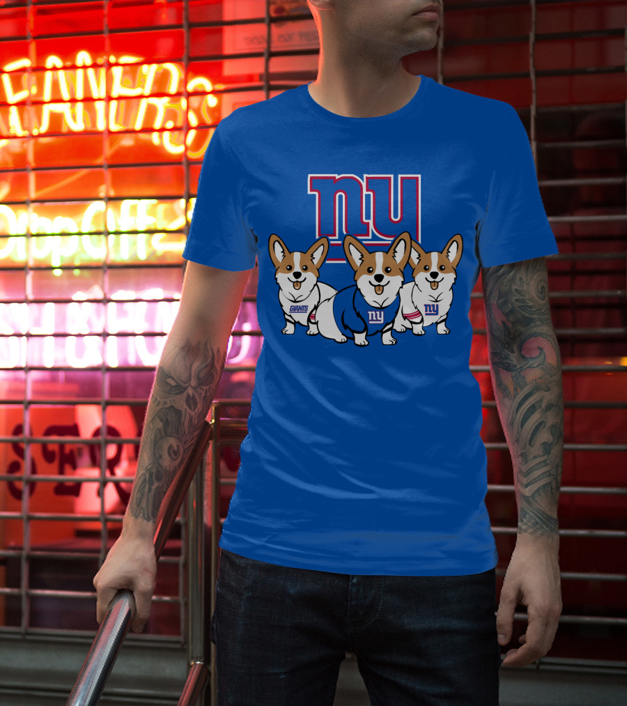 New York Giants Corgi T-Shirt