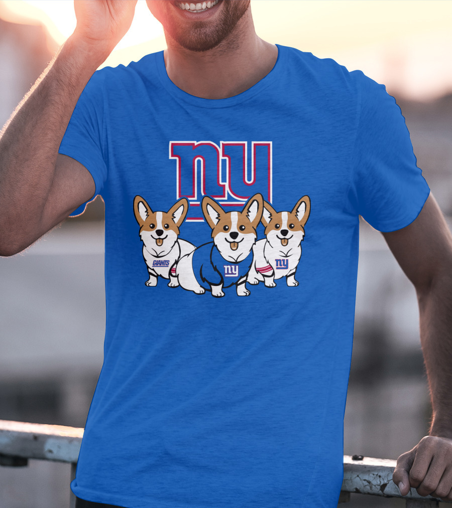 New York Giants Corgi T-Shirt