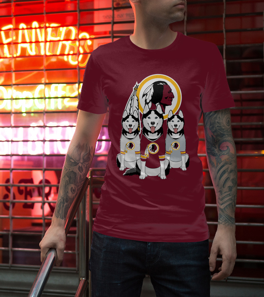 Redskins Husky Dogs T-Shirt