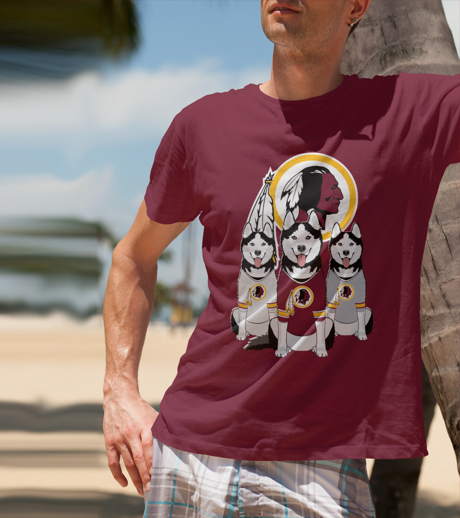 Redskins Husky Dogs T-Shirt