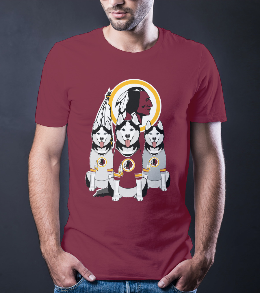 Redskins Husky Dogs T-Shirt