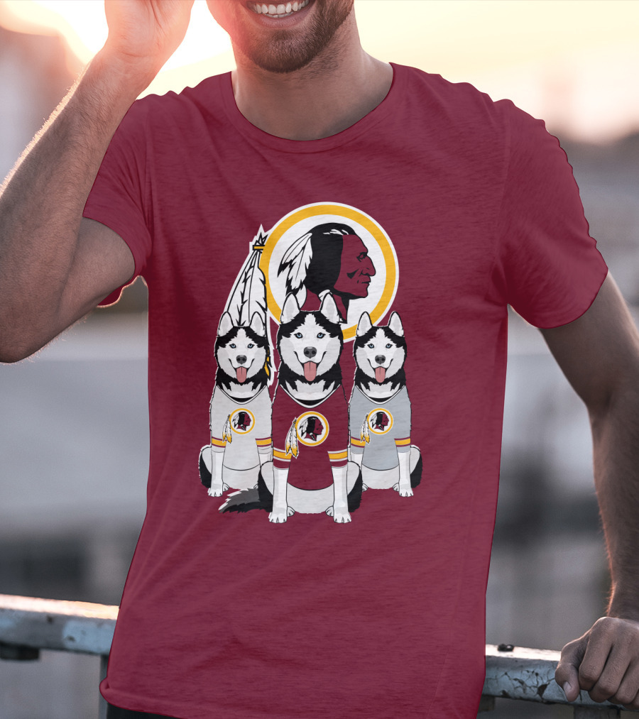 Redskins Husky Dogs T-Shirt