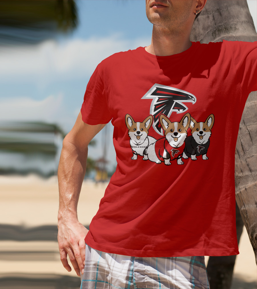Atlanta Falcons Corgi T-Shirt