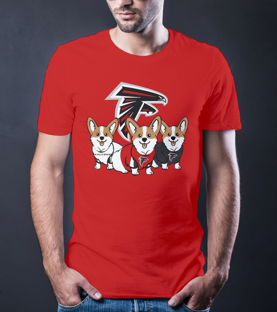 Atlanta Falcons Corgi T-Shirt
