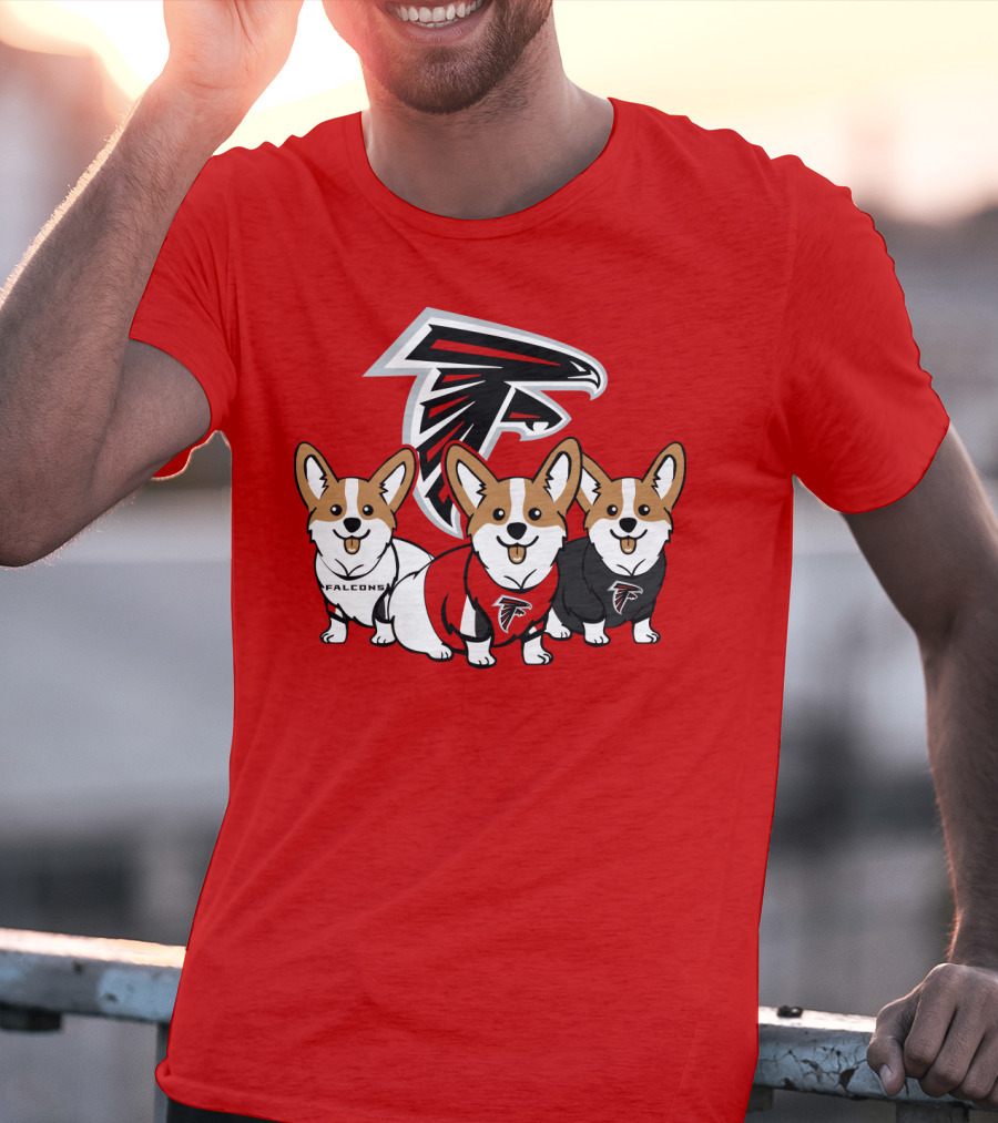 Atlanta Falcons Corgi T-Shirt