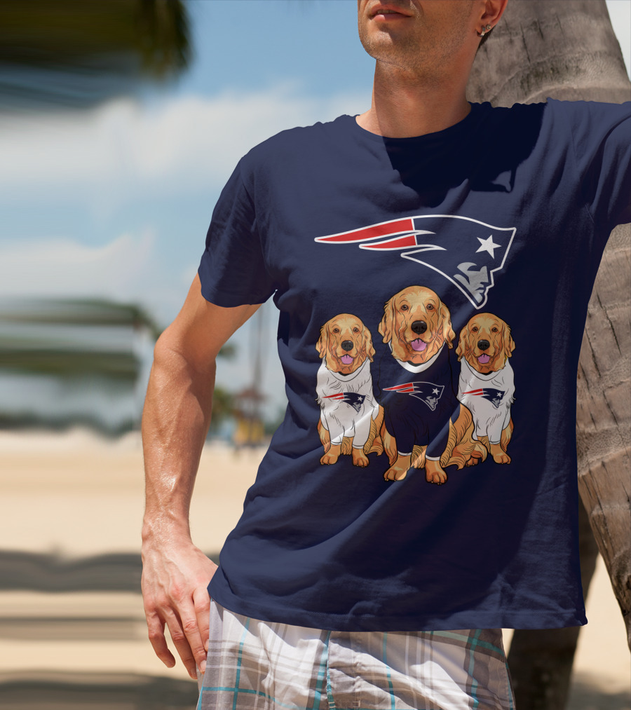Patriots Logo Golden Retrievers T-Shirt