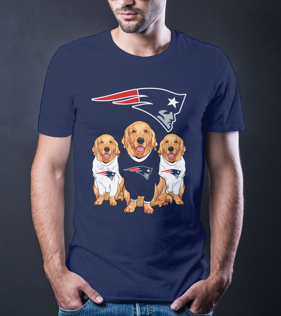 Patriots Logo Golden Retrievers T-Shirt