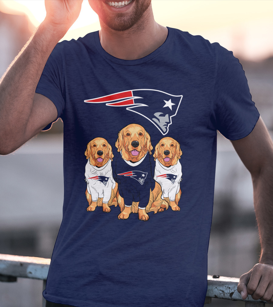 Patriots Logo Golden Retrievers T-Shirt