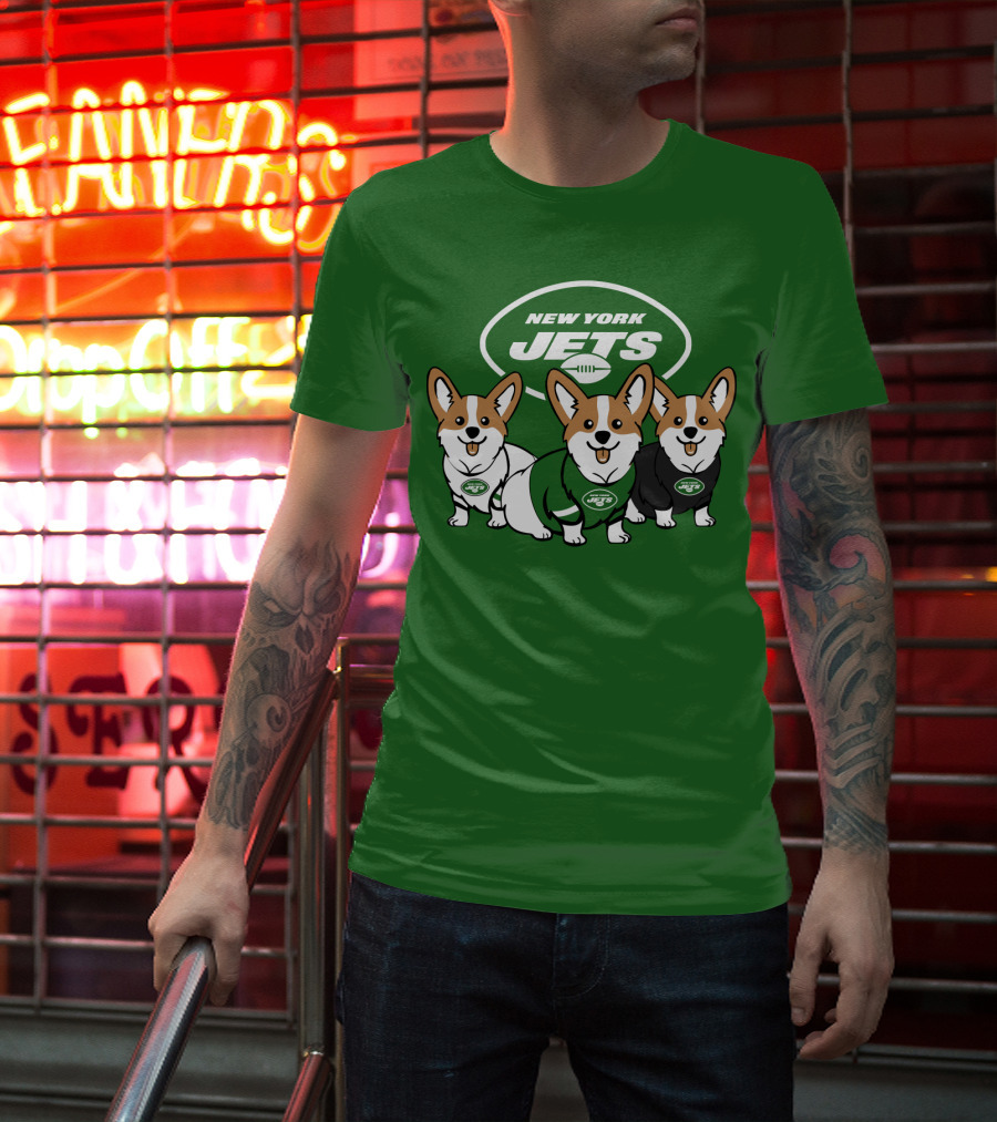 New York Jets Corgi T-Shirt