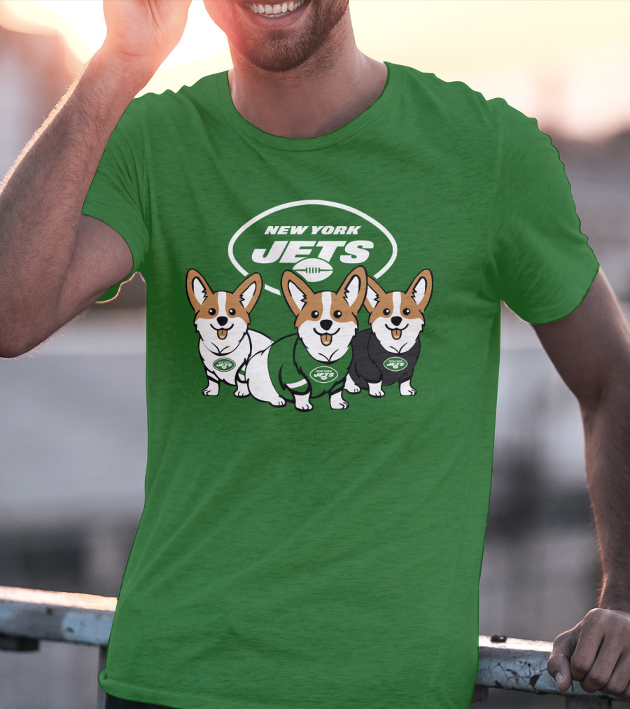 New York Jets Corgi T-Shirt