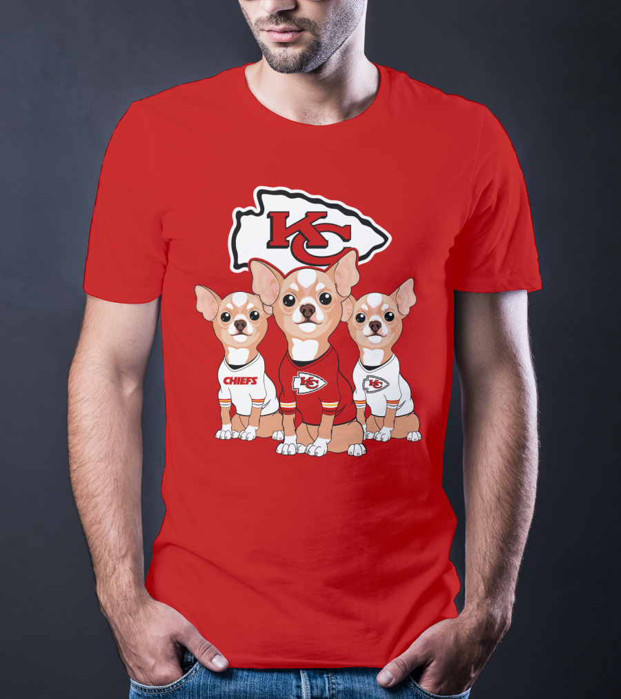 Kansas City Chiefs Chihuahuas T-Shirt