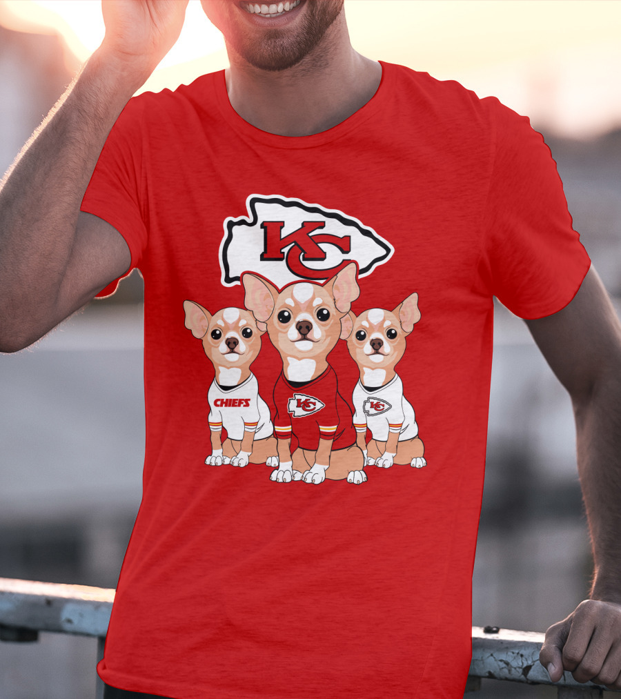Kansas City Chiefs Chihuahuas T-Shirt